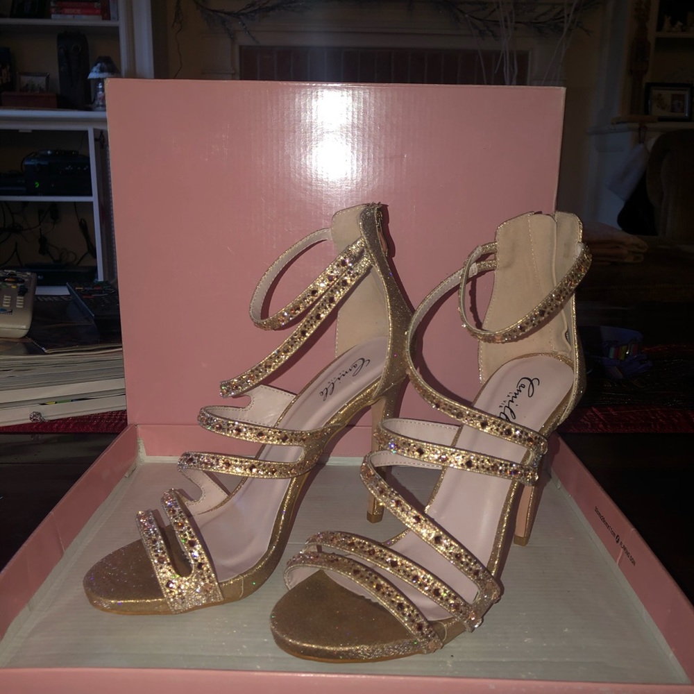 Camille Le Vei Rose Gold High Heeled Shoes